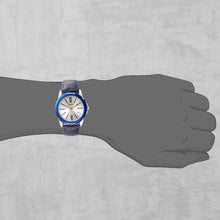 Load image into Gallery viewer, Teakwood leather Blue Men Analog Watch