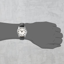 Load image into Gallery viewer, Teakwood leather Silver Men Analog Watch