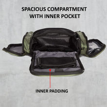 Load image into Gallery viewer, Teakwood Leathers Unisex Olive Green Solid Toiletry Kit