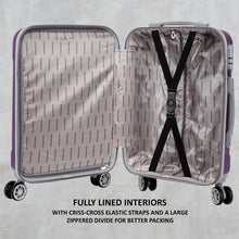 Load image into Gallery viewer, Teakwood Unisex Purple Trolley Bag - Large