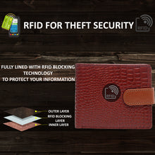 Load image into Gallery viewer, Teakwood Unisex Genuine Leather Tan Bi Fold RFID Solid Wallet