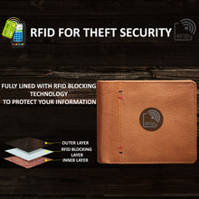 Load image into Gallery viewer, Teakwood Genuine Leathers Men Tan Solid Leather Two Fold Wallet