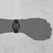 Load image into Gallery viewer, Teakwood Leather Black Men's Analog Watch