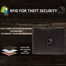 Load image into Gallery viewer, Teakwood Men Genuine Leather Bi Fold Wallet (Brown)