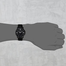 Load image into Gallery viewer, Teakwood Leather Black Men's Analog Watch