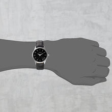 Load image into Gallery viewer, Teakwood leather Silver Men Analog Watch