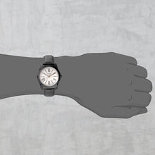 Load image into Gallery viewer, Teakwood leather Black Men Analog Watch