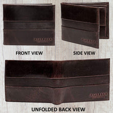 Load image into Gallery viewer, Teakwood Genuine Leather Brown Colour Two Fold Wallet