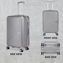 Load image into Gallery viewer, Teakwood Unisex Silver Trolley Bag - Large