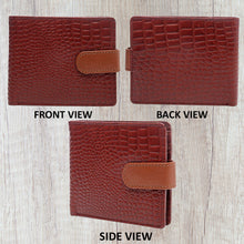 Load image into Gallery viewer, Teakwood Unisex Genuine Leather Tan Bi Fold RFID Solid Wallet