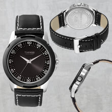 Load image into Gallery viewer, Teakwood leather Black Men Analog Watch