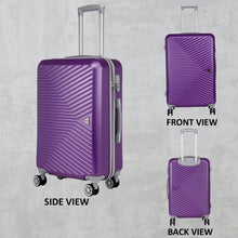 Load image into Gallery viewer, Teakwood Unisex Purple Trolley Bag - Large