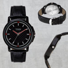 Load image into Gallery viewer, Teakwood Leather Black Men's Analog Watch
