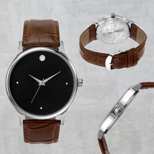 Load image into Gallery viewer, Teakwood Leather Brown Men's Analog Watch