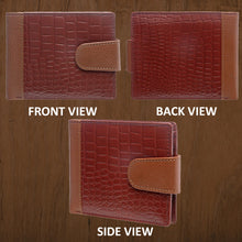 Load image into Gallery viewer, Teakwood Unisex Genuine Leather Tan Bi Fold RFID Solid Wallet