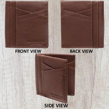 Load image into Gallery viewer, Teakwood Men Genuine Leather Bi Fold Wallet (TAN)