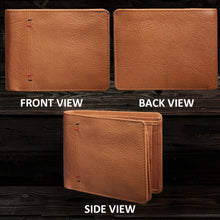Load image into Gallery viewer, Teakwood Genuine Leathers Men Tan Solid Leather Two Fold Wallet