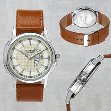 Load image into Gallery viewer, Teakwood Leather Tan Men's Analog Watch