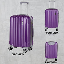 Load image into Gallery viewer, Teakwood Unisex Purple Trolley Bag - Large