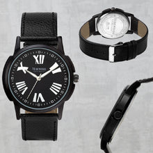 Load image into Gallery viewer, Teakwood Leather Black Men's Analog Watch