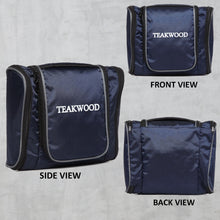 Load image into Gallery viewer, Teakwood Leathers Unisex Blue Solid Toiletry Kit