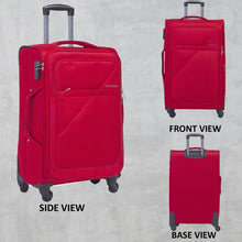 Load image into Gallery viewer, Teakwood Red Soft Sided Trolley Bag (Large)