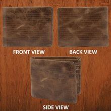 Load image into Gallery viewer, Teakwood Men RFID Blocking Textured Bifold Wallet