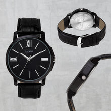 Load image into Gallery viewer, Teakwood Leather Black Men's Analog Watch