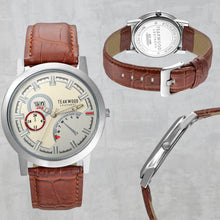 Load image into Gallery viewer, Teakwood Leather Off White Men's Analog Watch