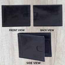 Load image into Gallery viewer, Teakwood Genuine Leather Black Colour Money Clip