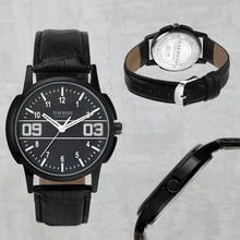 Load image into Gallery viewer, Teakwood Leather Black Men's Analog Watch
