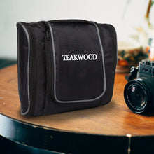 Load image into Gallery viewer, Teakwood Leathers Unisex Black Solid Toiletry Kit