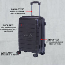 Load image into Gallery viewer, Teakwood Black Trolley Bag