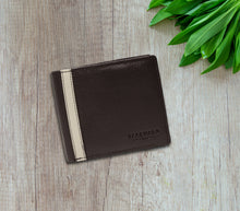 Load image into Gallery viewer, Teakwood Men Genuine Leather Bi Fold Wallet (Brown)