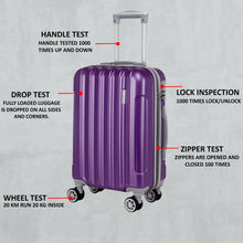 Load image into Gallery viewer, Teakwood Unisex Purple Trolley Bag - Large