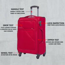 Load image into Gallery viewer, Teakwood Red Soft Sided Trolley Bag (Large)