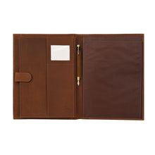 Load image into Gallery viewer, Unisex Brown Solid Genuine Leather Portfolio / File Folder - Clearance sale