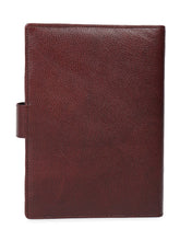 Load image into Gallery viewer, Unisex Brown Textured Leather Mounted Diary & Planner