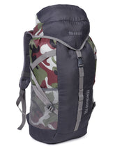 Load image into Gallery viewer, Unisex Grey & Green Camouflage Large Rucksack- 75 L