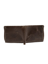 Load image into Gallery viewer, Men Brown Solid Zip Around Brown Wallet