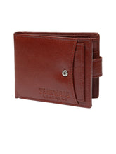 Load image into Gallery viewer, Teakwood Men Genuine Leather Tan Bi Fold Clip Wallet