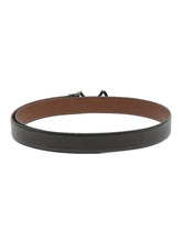 Load image into Gallery viewer, Men Black Textured Leather Belt