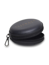 Load image into Gallery viewer, Unisex Black Solid Leather Zipper Headphone Case- Clearance sale