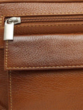 Load image into Gallery viewer, Teakwood  Genuine Leather Toiletry Bag (Tan)
