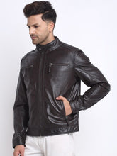 Load image into Gallery viewer, Teakwood Genuine Leathers Men&#39;s Jacket (Brown)
