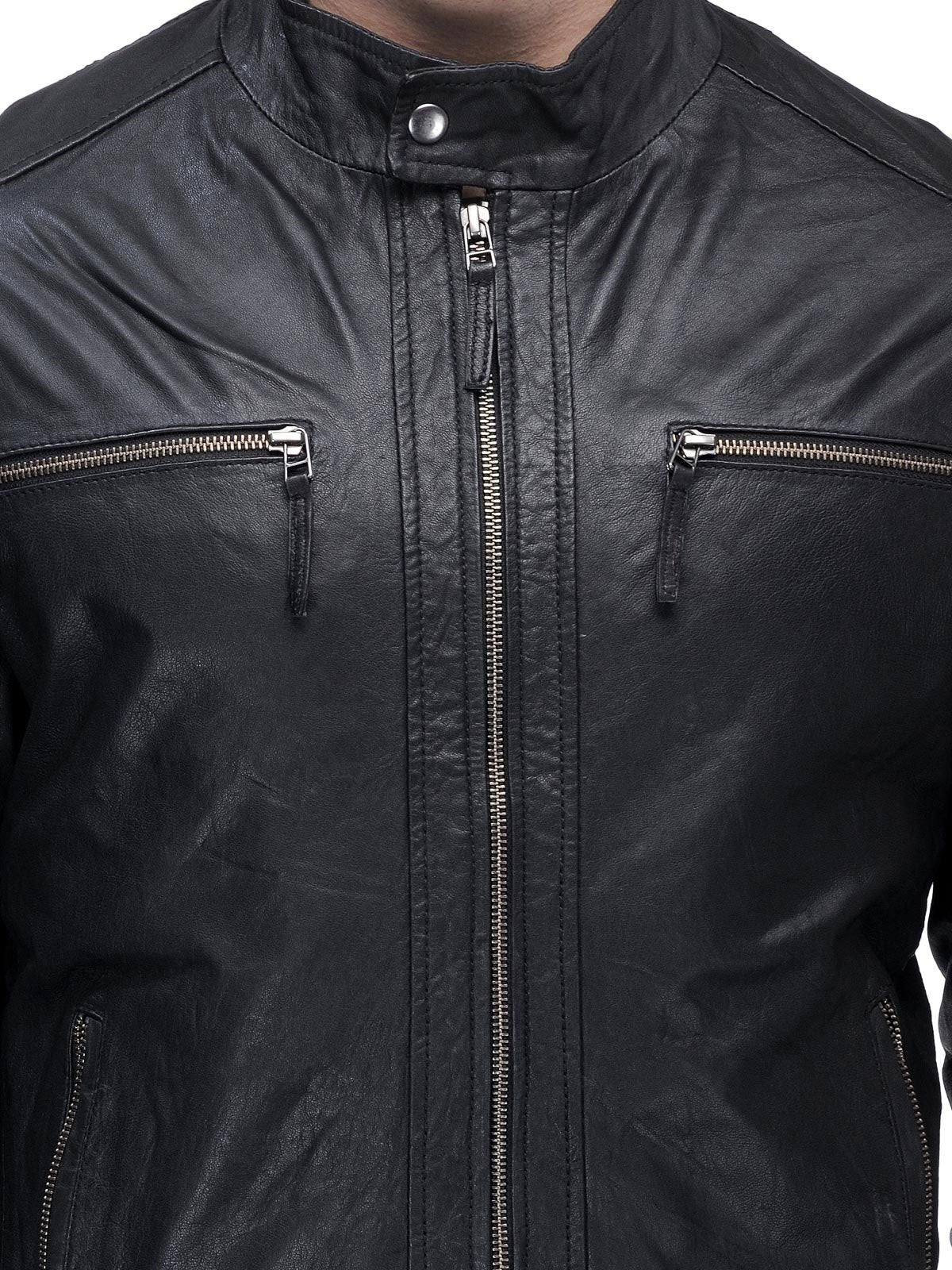 Teakwood Genuine Leather Black Jacket for Mens – Teakwood Leathers