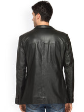 Load image into Gallery viewer, Teakwood Men's Black Leather Black Jackets
