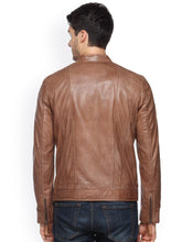 Load image into Gallery viewer, Teakwood Men&#39;s Tan Leather Jackets
