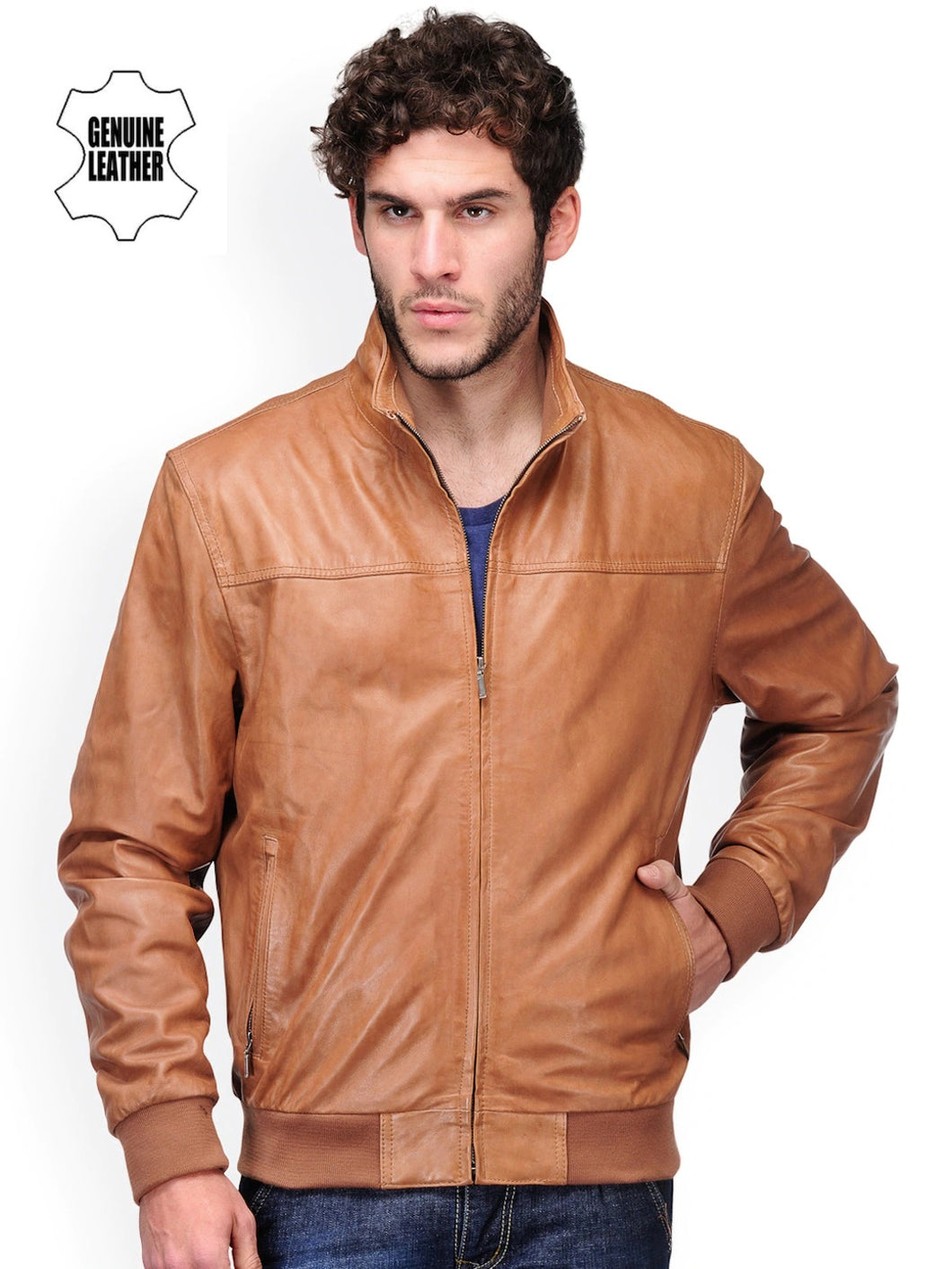 Teakwood Leathers Men's 100% Genuine Leather Jacket