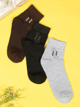 Load image into Gallery viewer, Teakwood Leathers Men's  Pack Of 3 Cotton Above Ankle Length Socks

